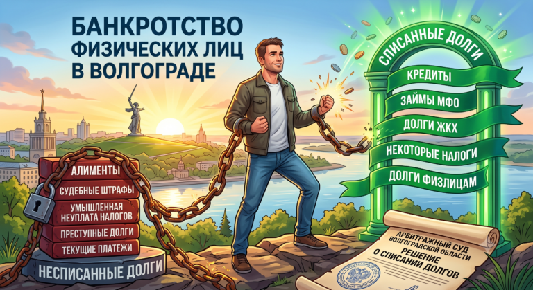 какие долги спишут при банкротстве в Волгограде