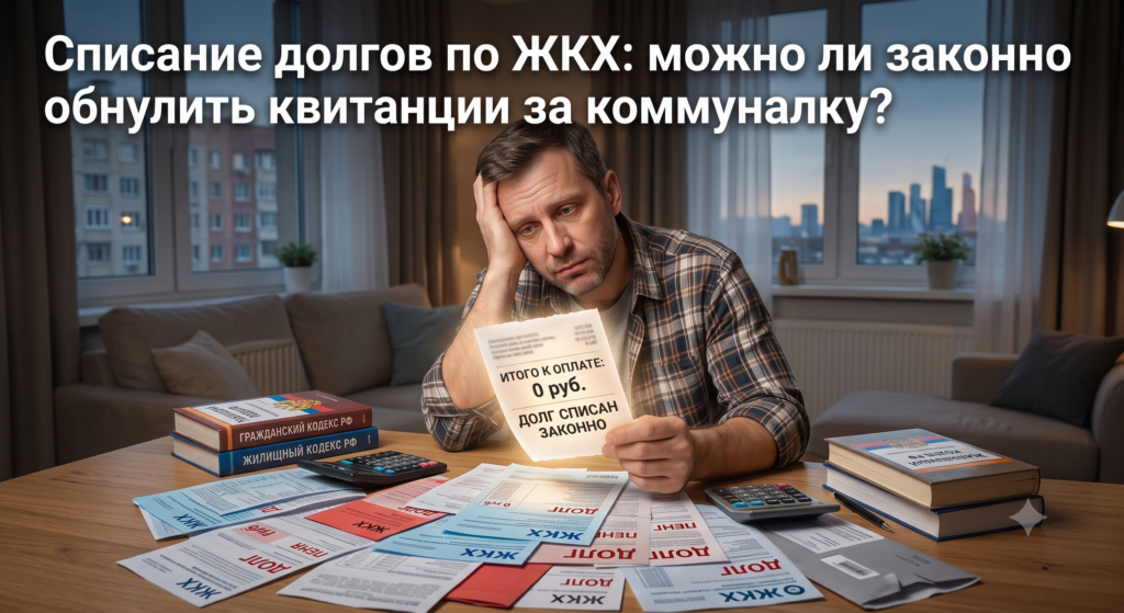 Законное списание долгов по ЖКХ и коммунальным платежам при банкротстве