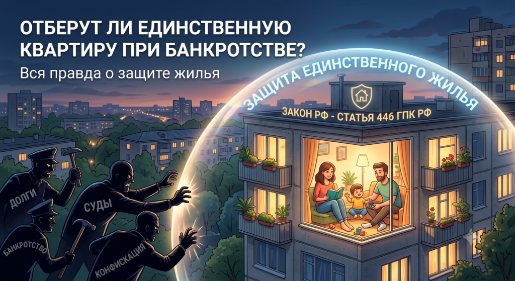 Защита единственного жилья от кредиторов при процедуре банкротства