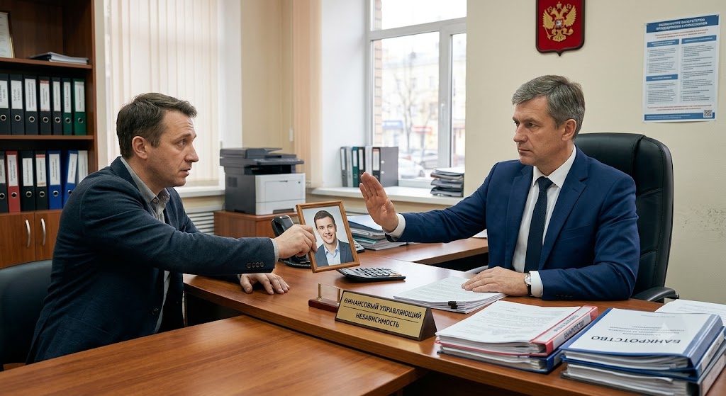 Финансовый управляющий проверяет документы должника в арбитражном суде